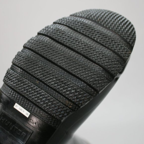 Hunter Ladies 9 Original Tall Gloss Black Buckle Strap WP Rubber Rain Boots - Picture 10 of 12